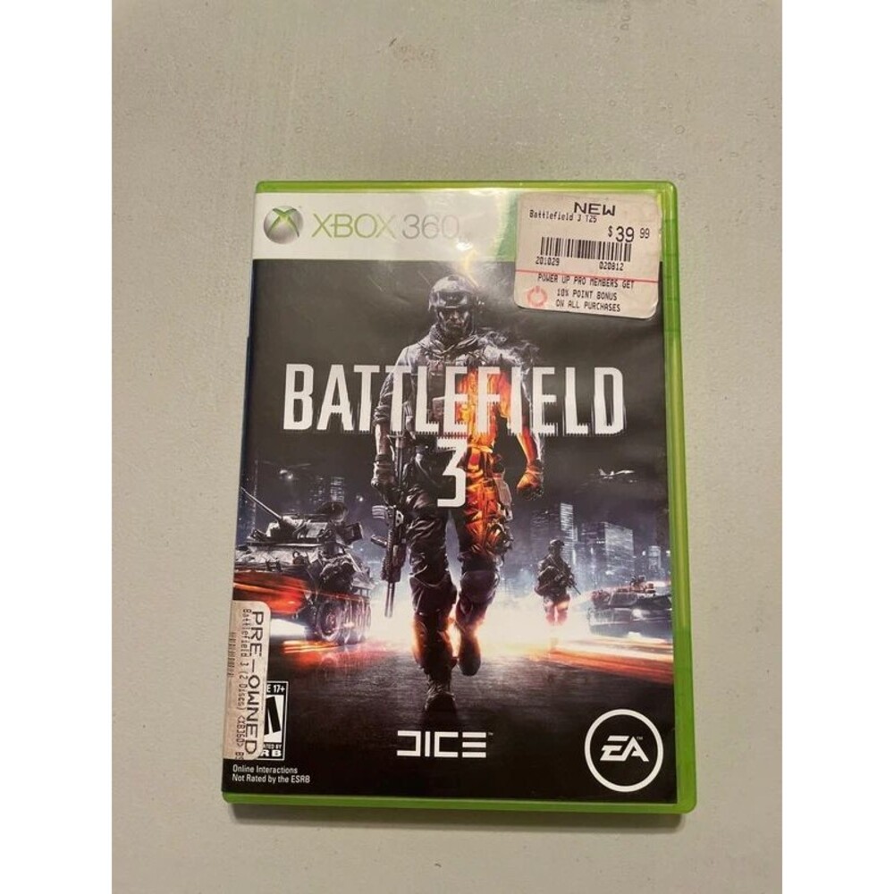 Xbox360 Battlefield 3 video game
